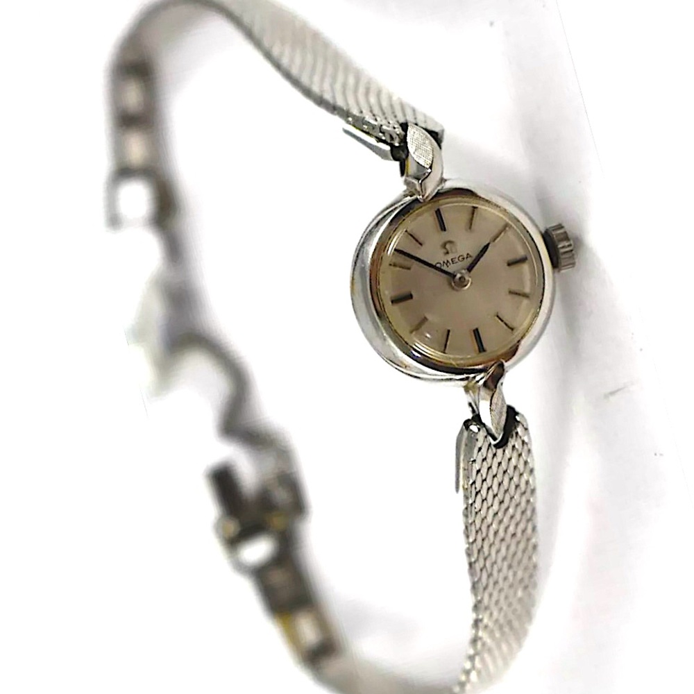 Omega - 14K White Gold Filled Ladies Watch - Vintage